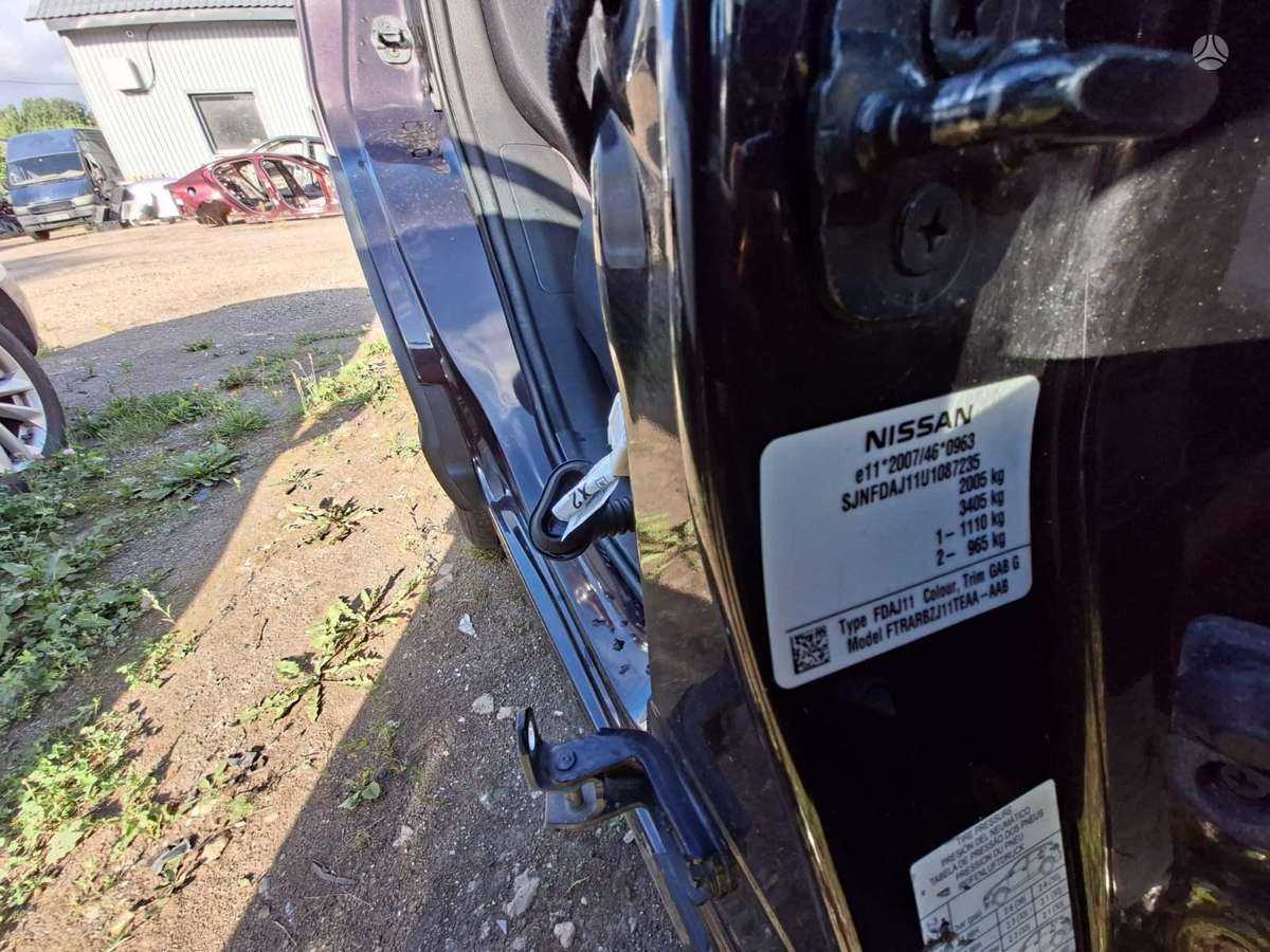 Nissan Qashqai по частям. Color code gab