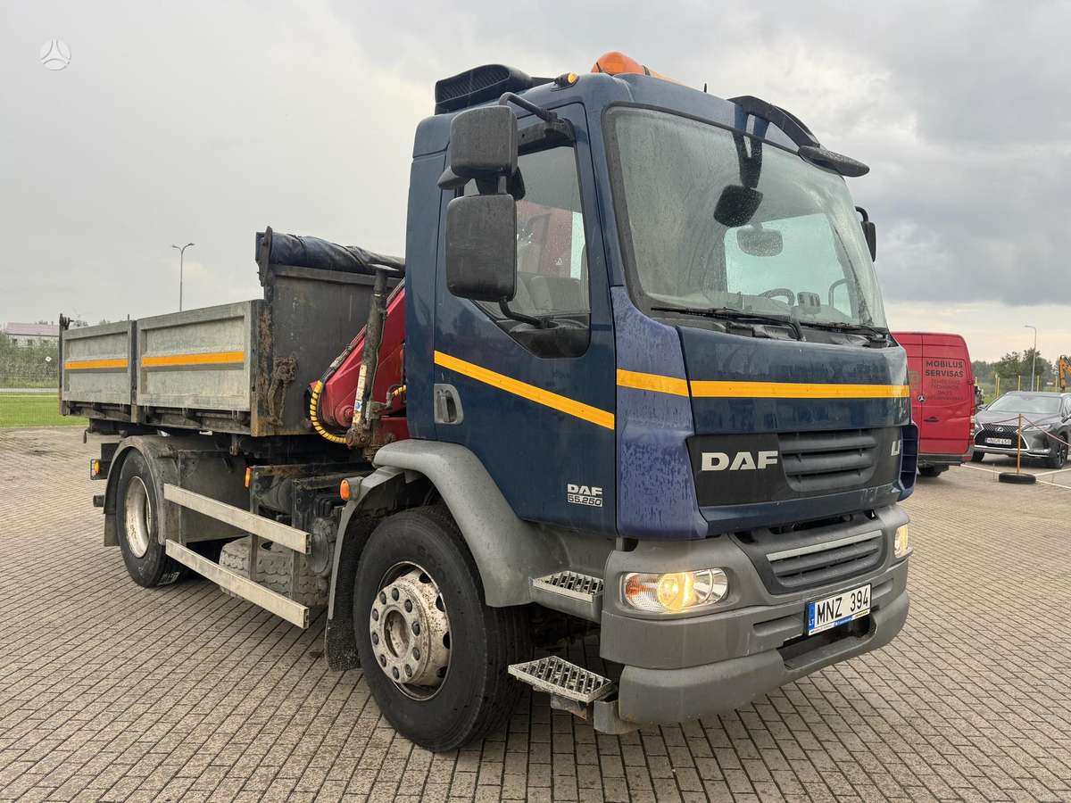 DAF FALF 55, dumpers with crane