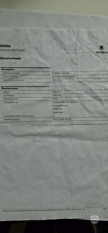 Skoda Octavia, 2.0 l., Универсал