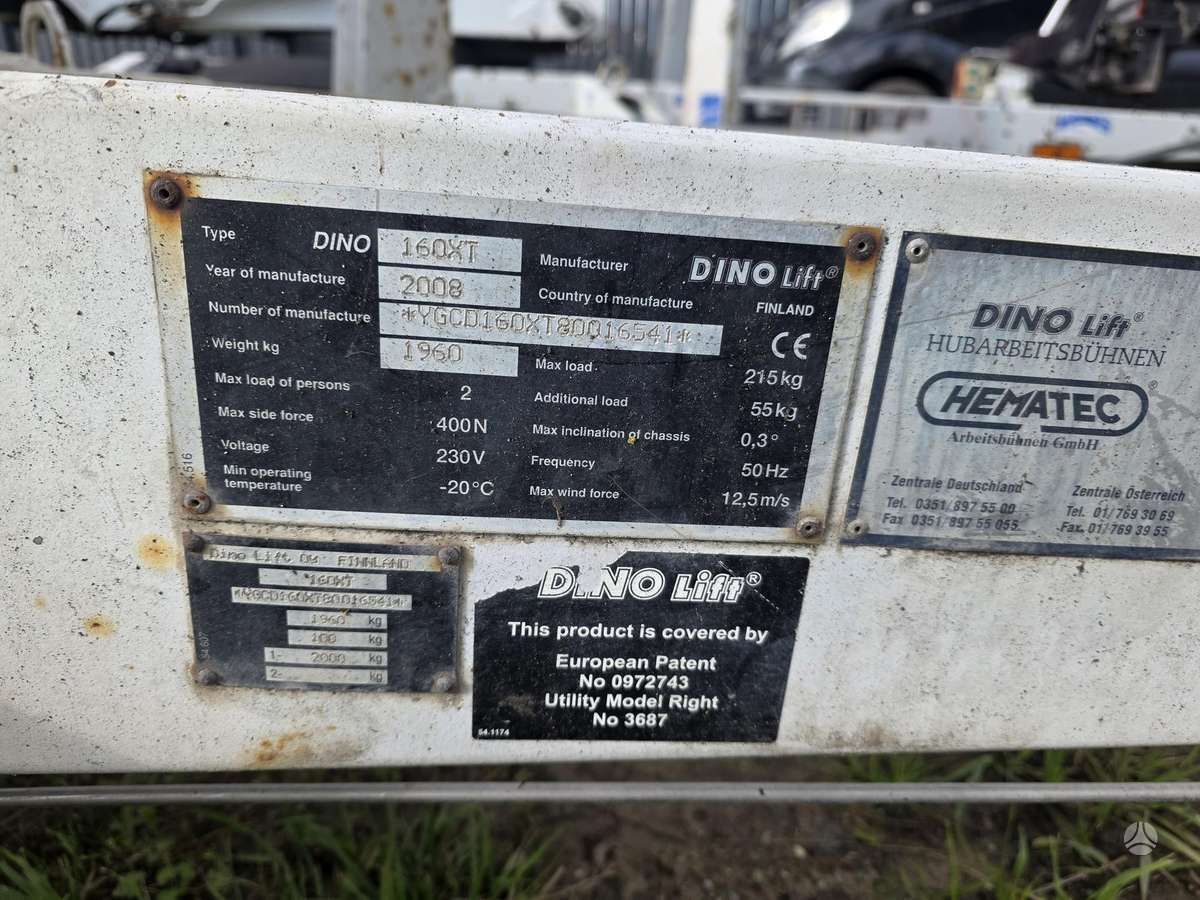 Dino 160xt, локтевые подъёмники