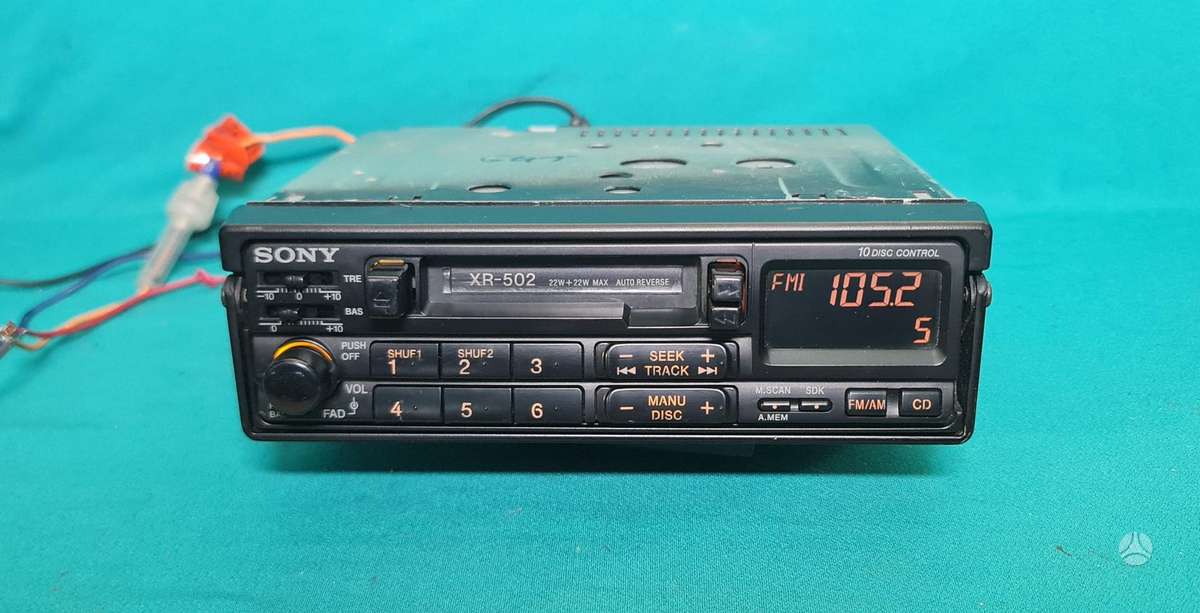 Sony Xr-502, mc magnetolos