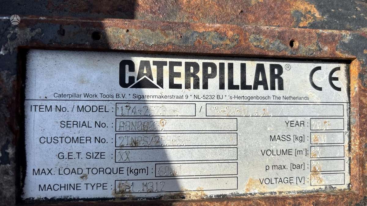 Caterpillar CW20, ковши