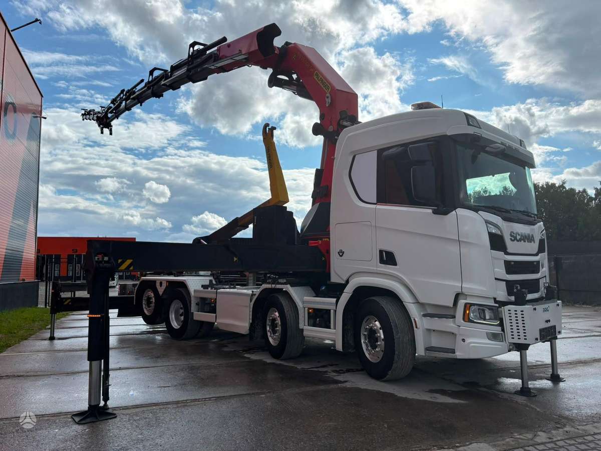 Scania R 580 8x2*6, hooklift trucks