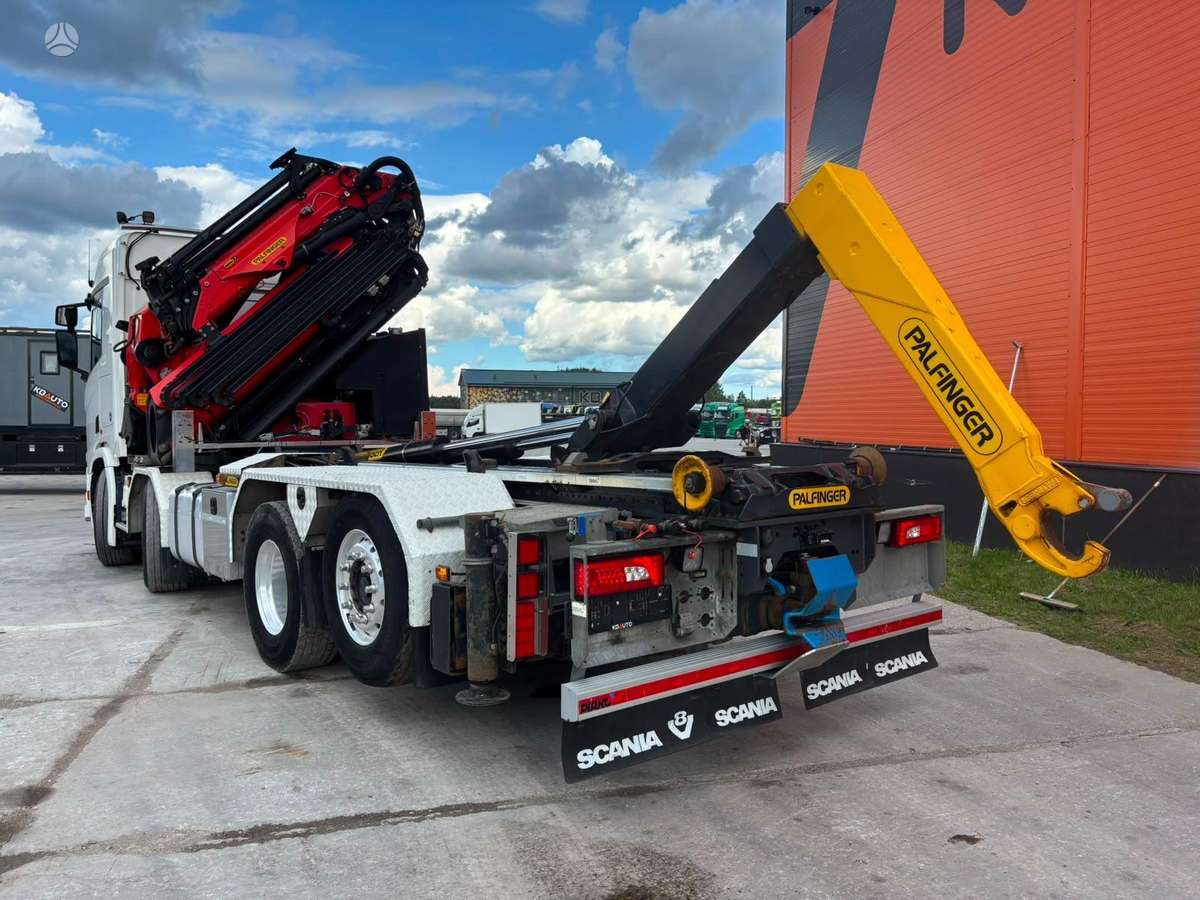 Scania R 580 8x2*6, hooklift trucks