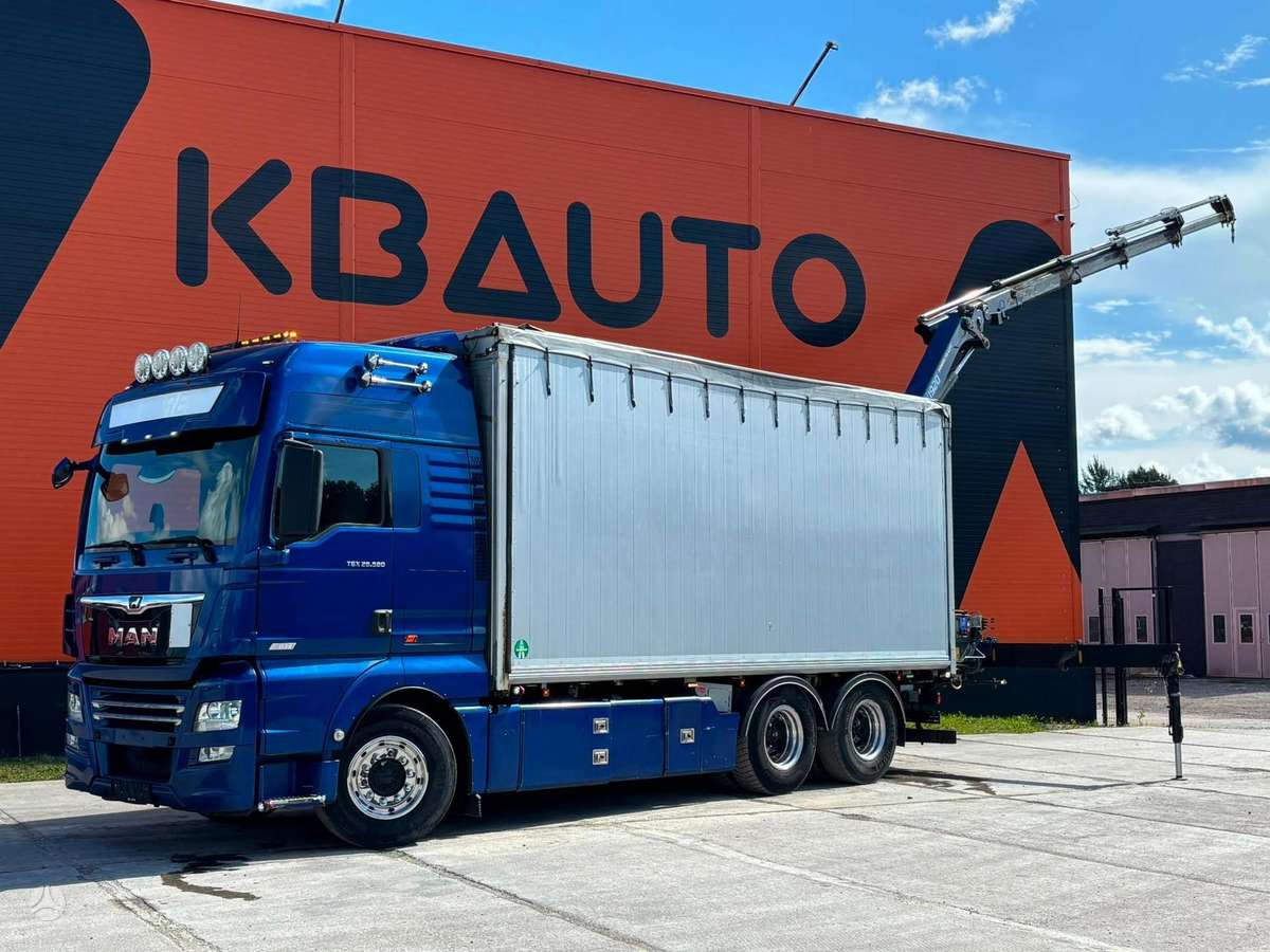 MAN TGX 26.580 6x4, с краном