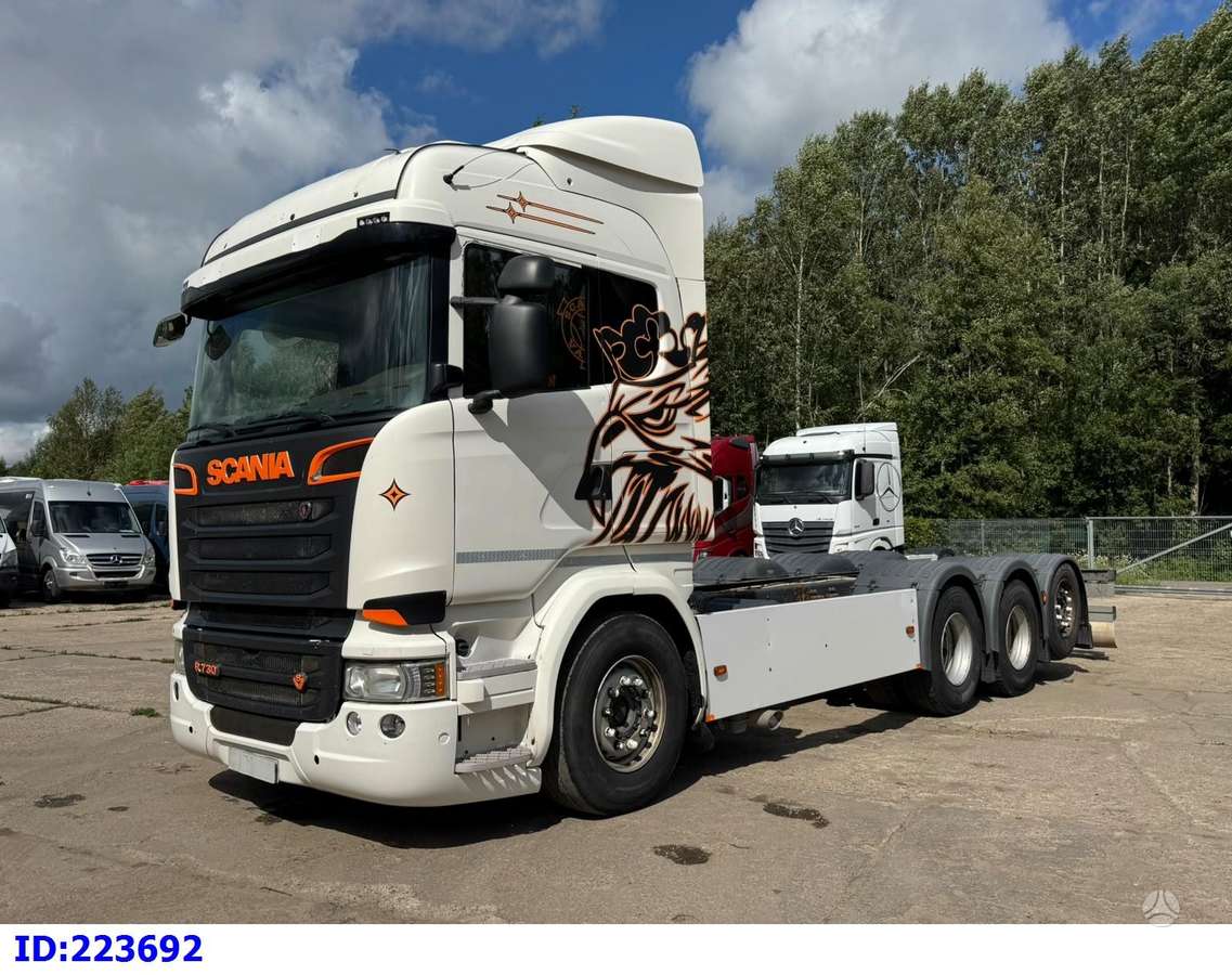Scania R730 8x4 Steering Axle, шасси