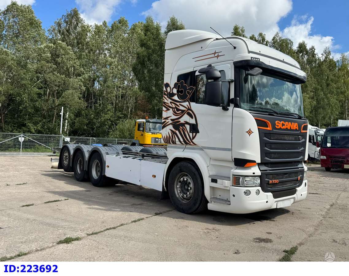 Scania R730 8x4 Steering Axle, шасси
