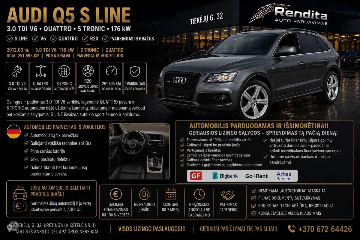 Audi Q5, 3.0 l., Внедорожник / Кроссовер