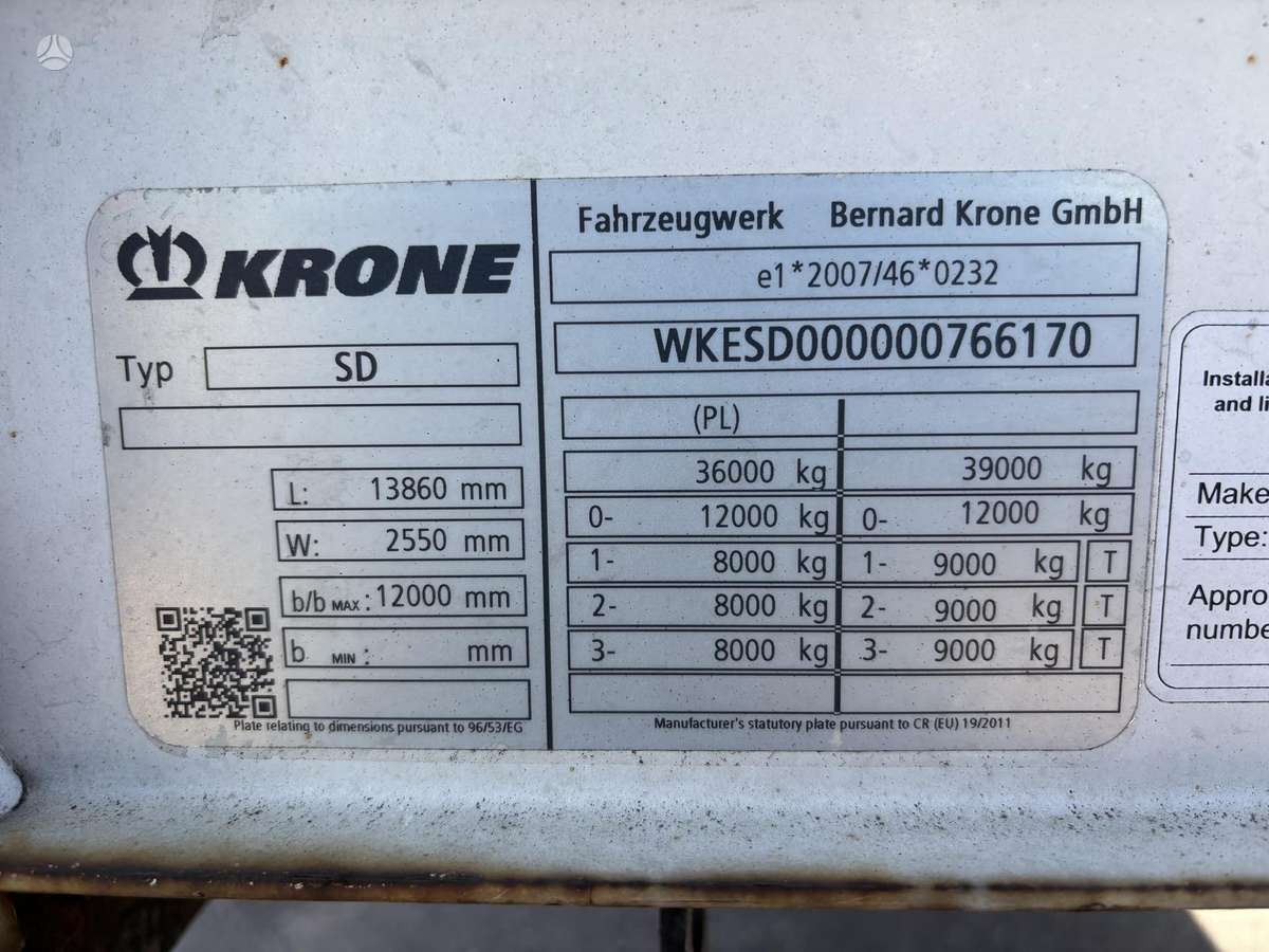 Krone Mega, curtain / tarpaulin