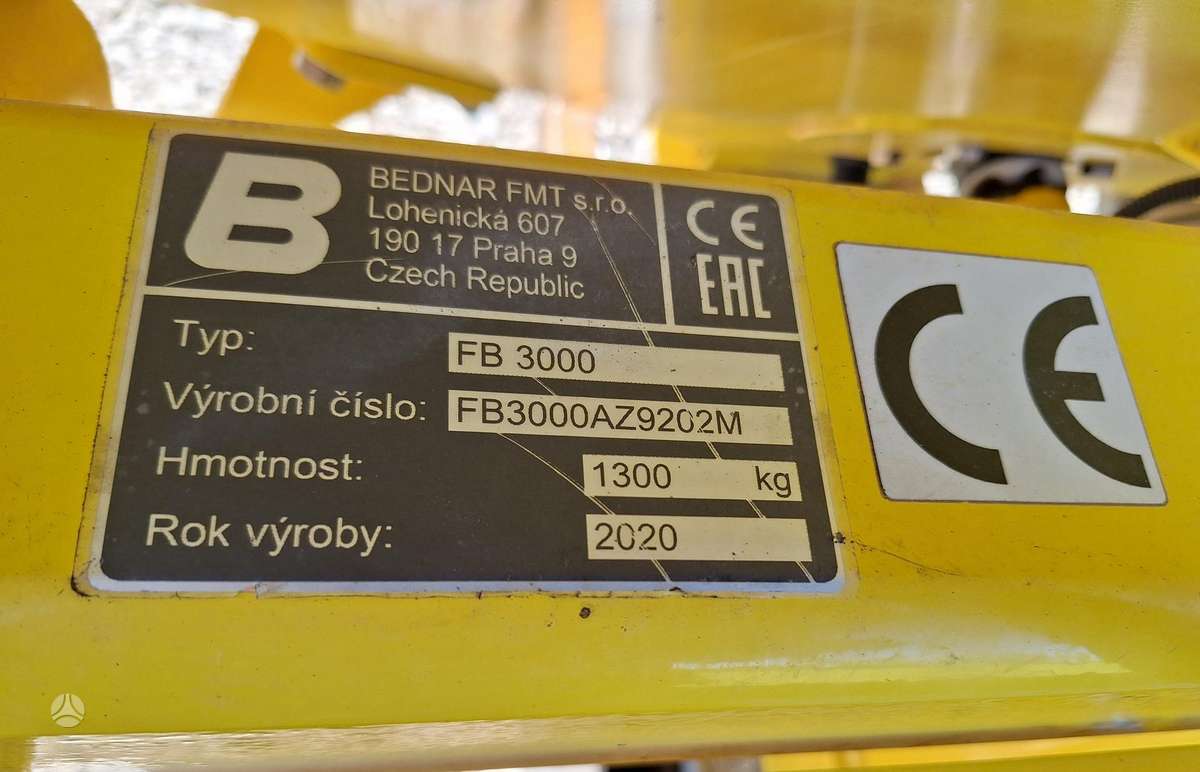 Bednar FERTI‑BOX FB 3000, other
