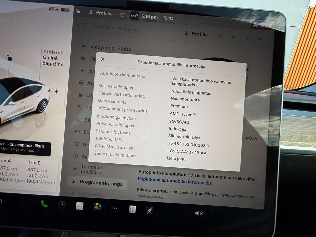 Tesla Model 3, 81 kWh, hečbekas