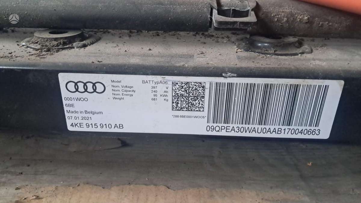 Audi e-tron, 4KE915910AB, elektros sistemos dalys