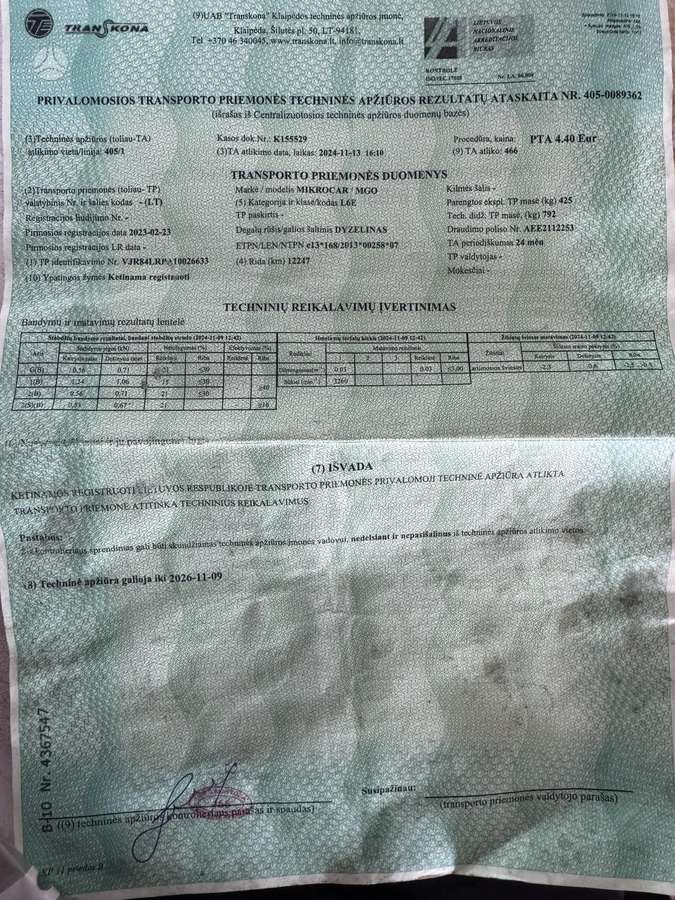Microcar Mgo, 0.5 l., hatchback