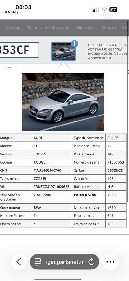 Audi TT, 2.0 l., hatchback
