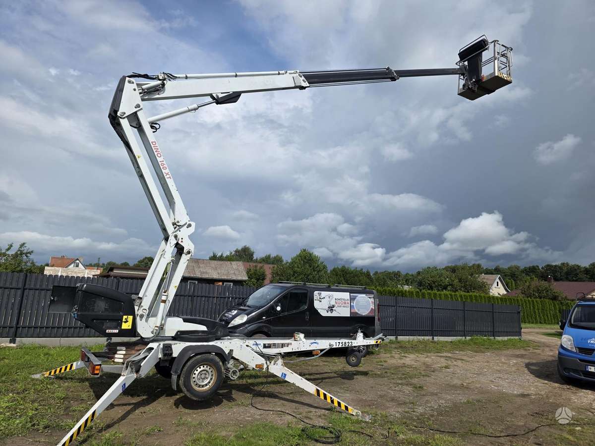 Dino 160XT, alkūniniai keltuvai
