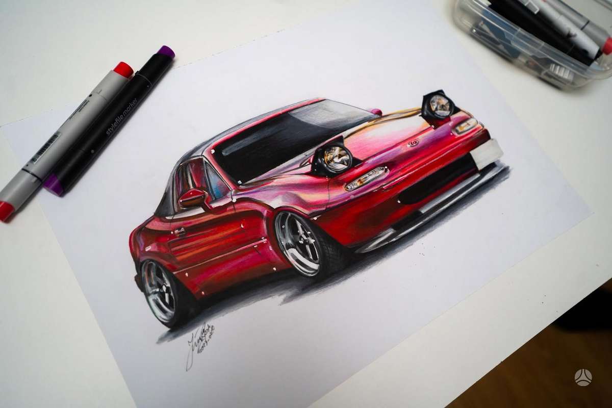 Personalizuoti automobilių piešiniai