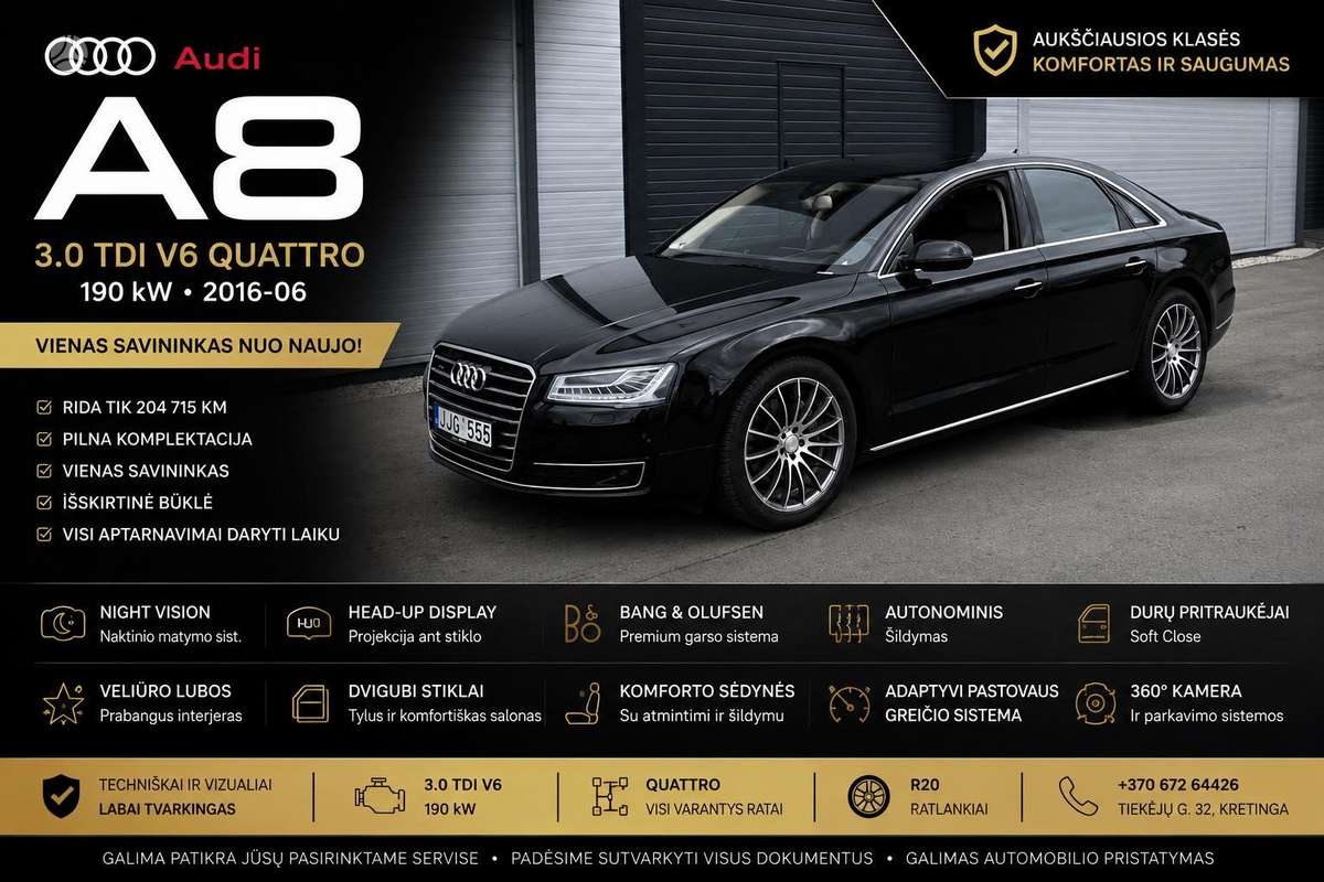 Audi A8, 3.0 l., Седан