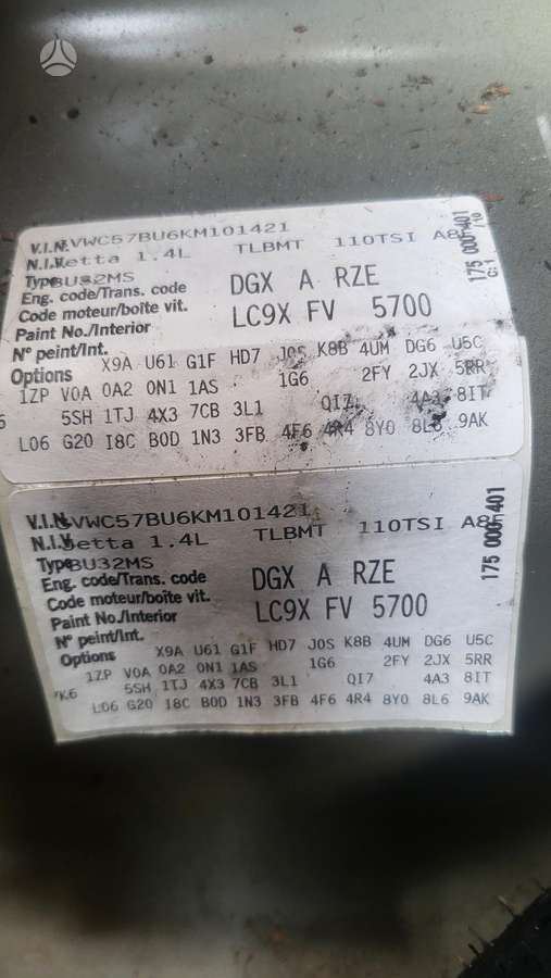 Volkswagen Jetta, DGX RZE LC9X