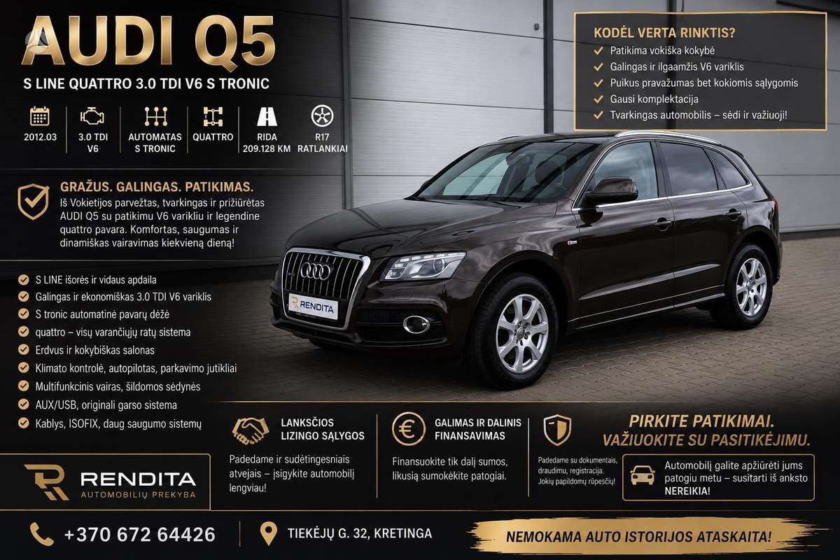 Audi Q5, 3.0 l., off-road / crossover