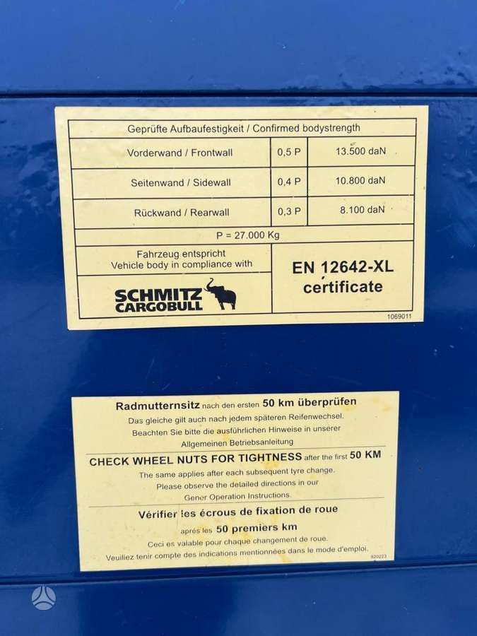 Schmitz SCS 24/L MEGA, пологовые / тентовые