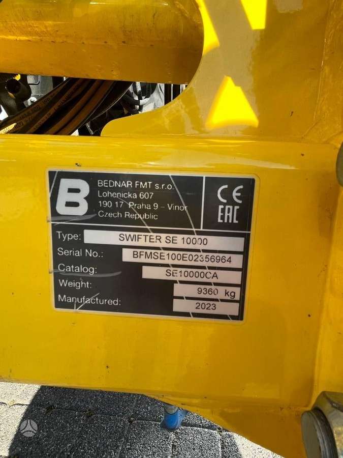 Bednar Swifter SE 10000, kultivatoriai,akėčios