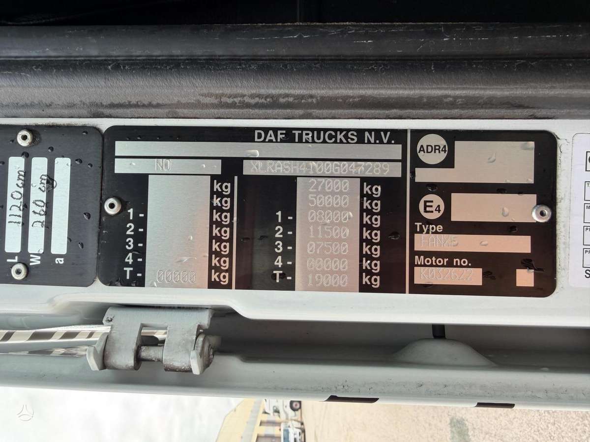 DAF XF440, šaldytuvai