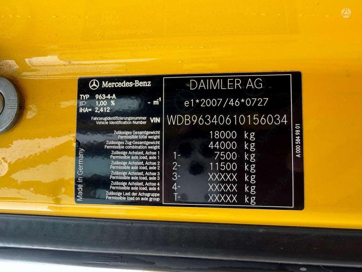 Mercedes-Benz ACTROS 1845, single sleeper