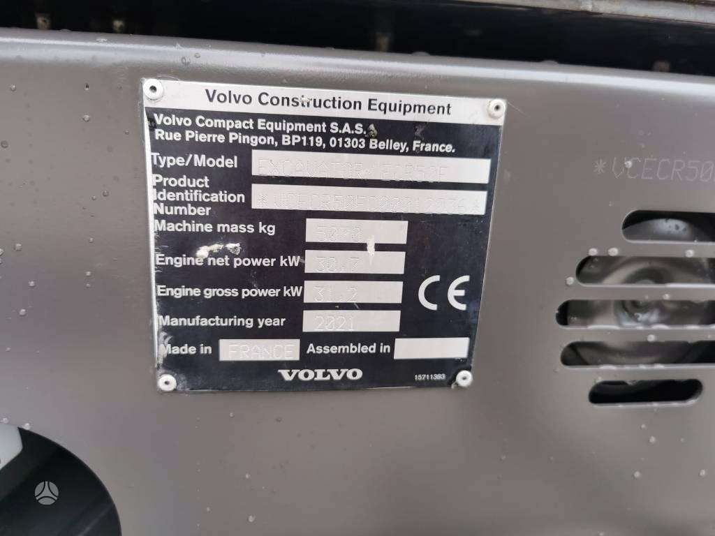 Volvo ECR 50, mini ekskavatoriai
