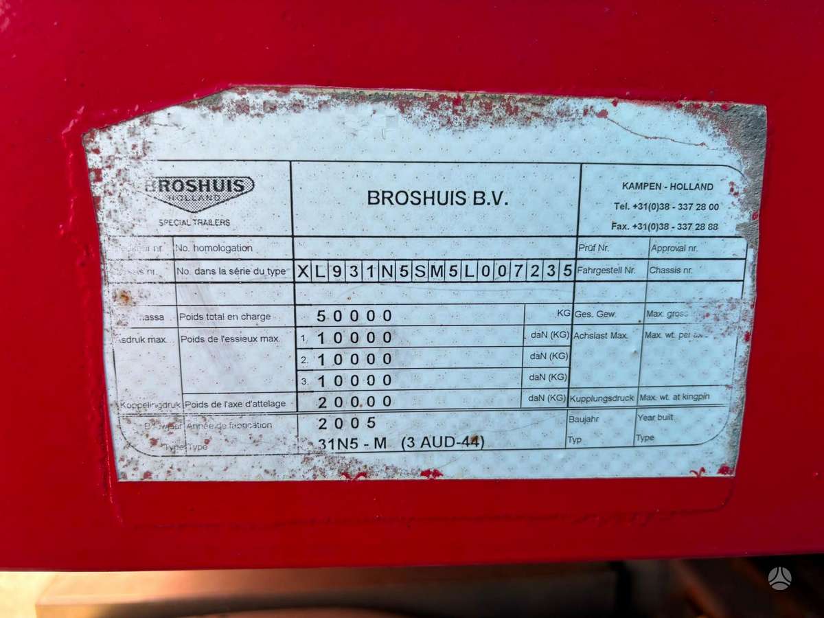 Broshuis 3AUD-44, другое