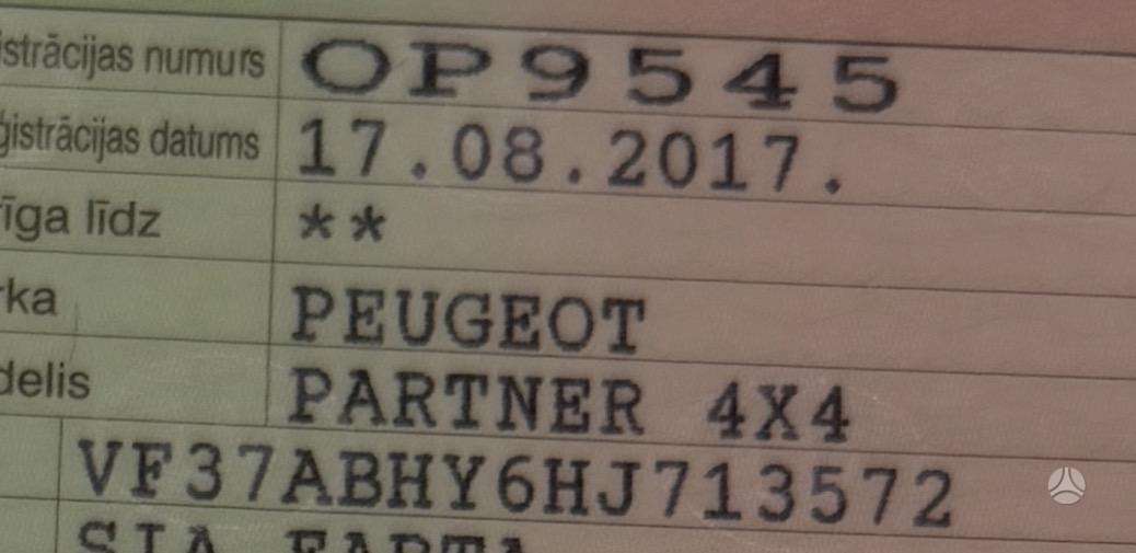 Peugeot Partner, off-road / crossover