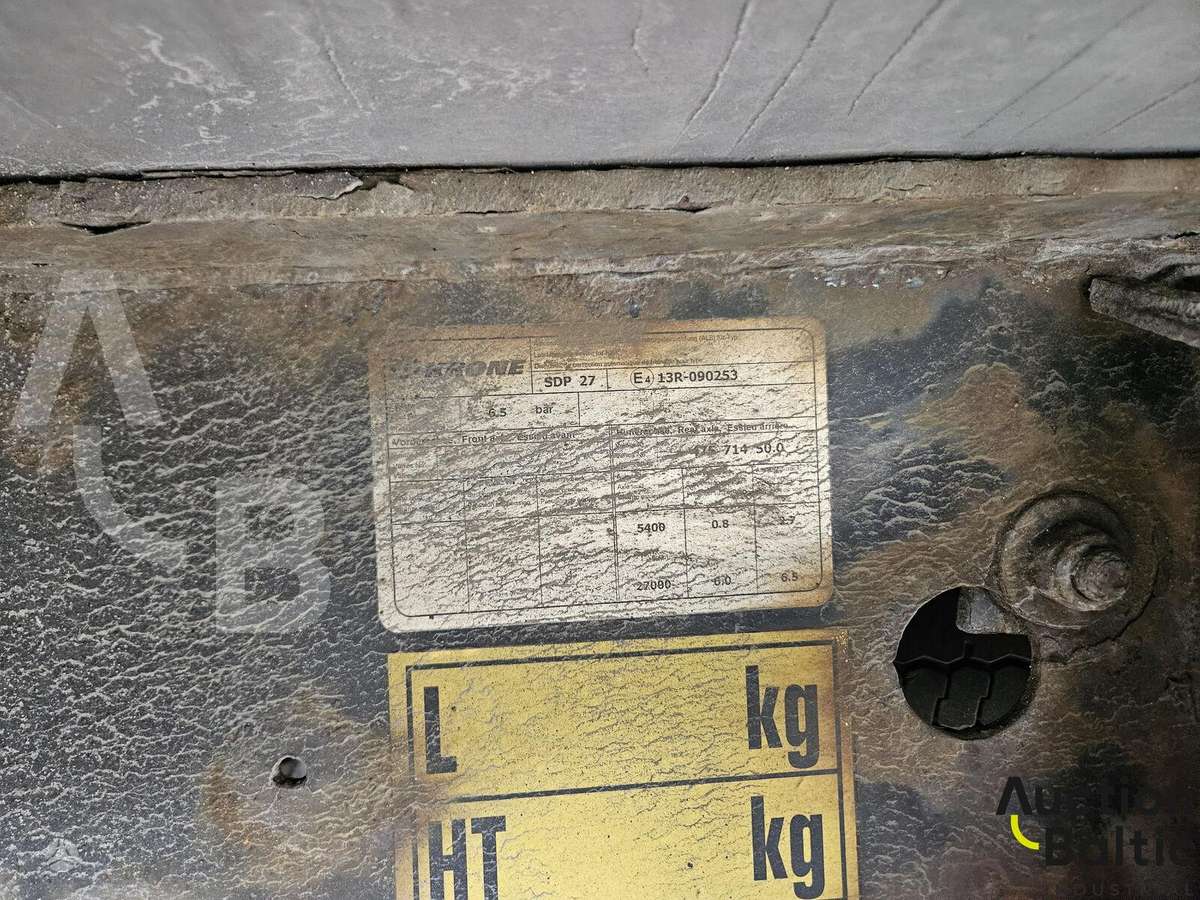Krone SDP27 UOPLYS, užuolaidinės / tentinės