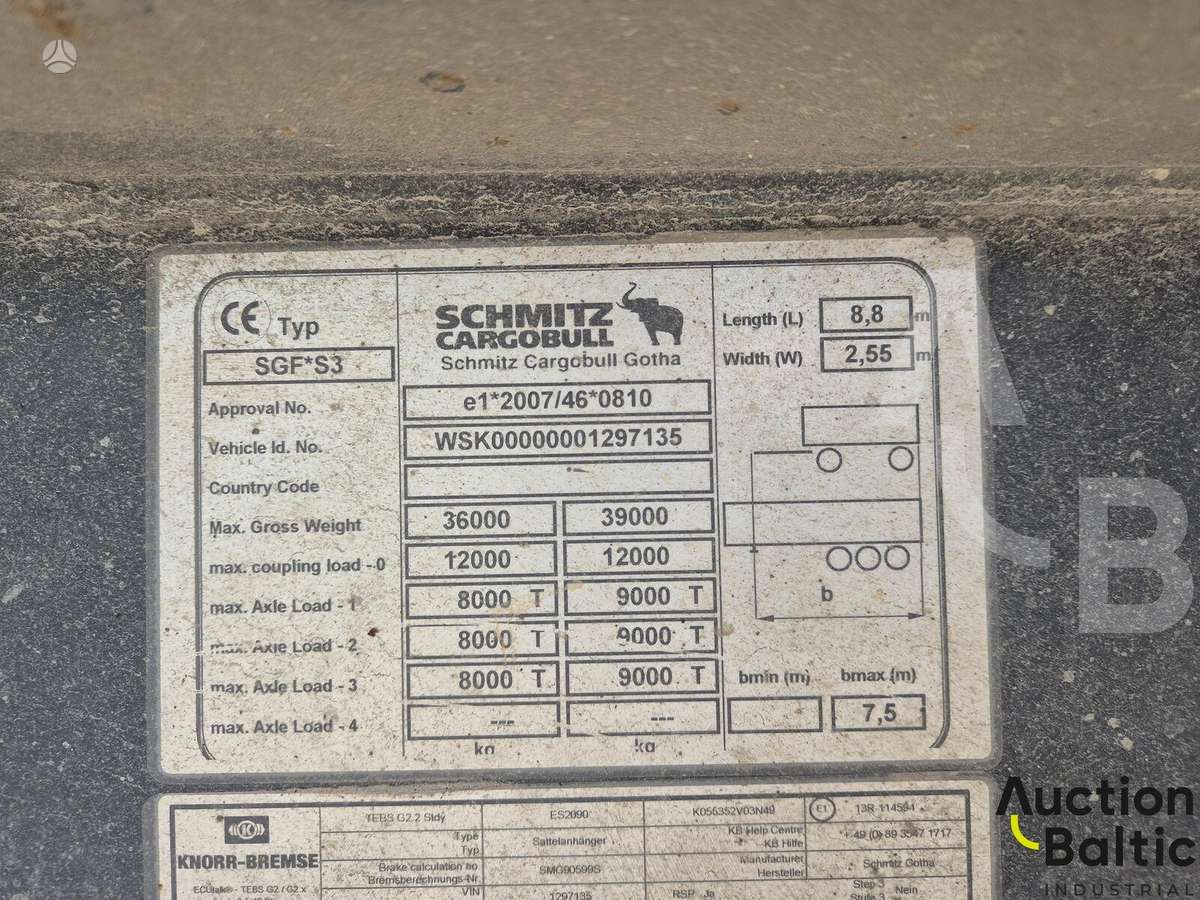 Schmitz Gotha SKI 24 SL 7.2, dumper / tipper