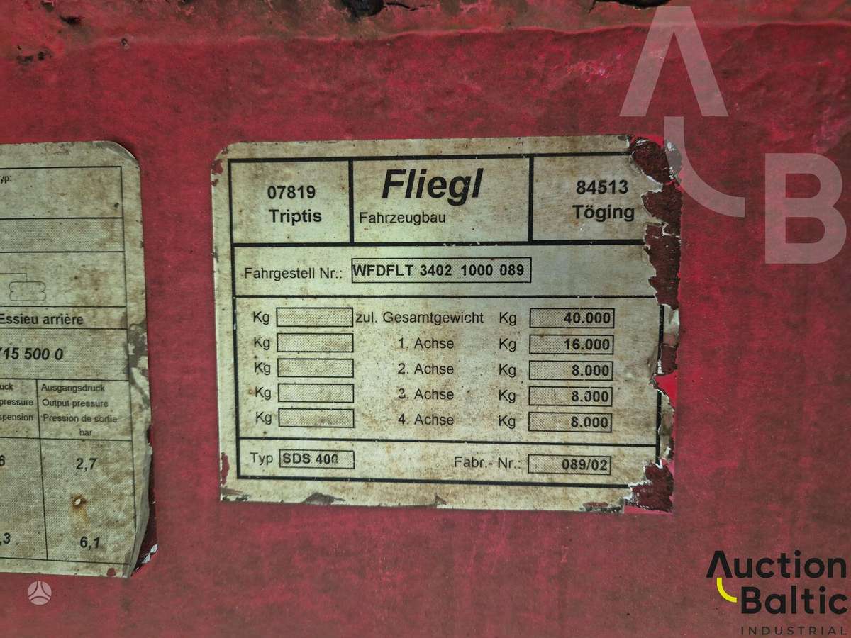Fliegl SDS 400, самосвалы