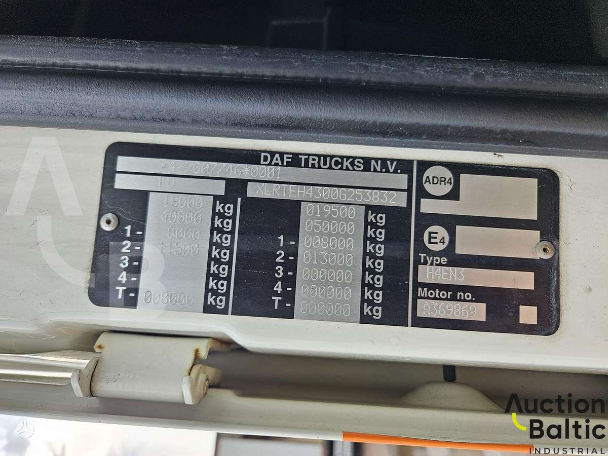 DAF XF 480 FT, другое