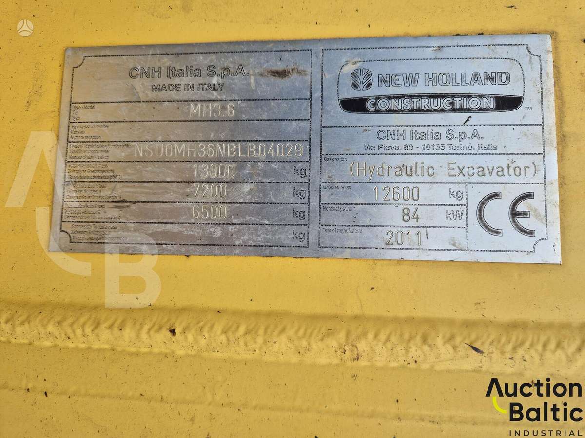 New Holland MH 3.6, экскаваторы