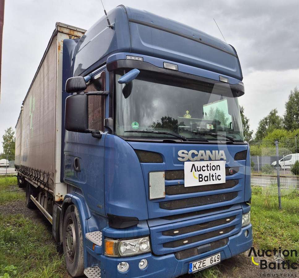 Scania R 410, dropside with curtains