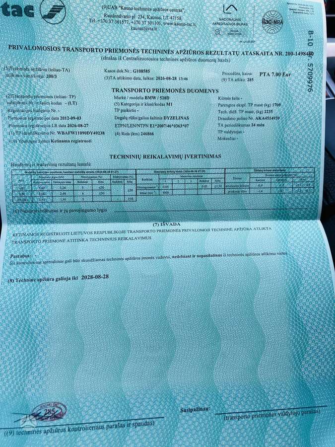BMW 520, 2.0 l., Седан