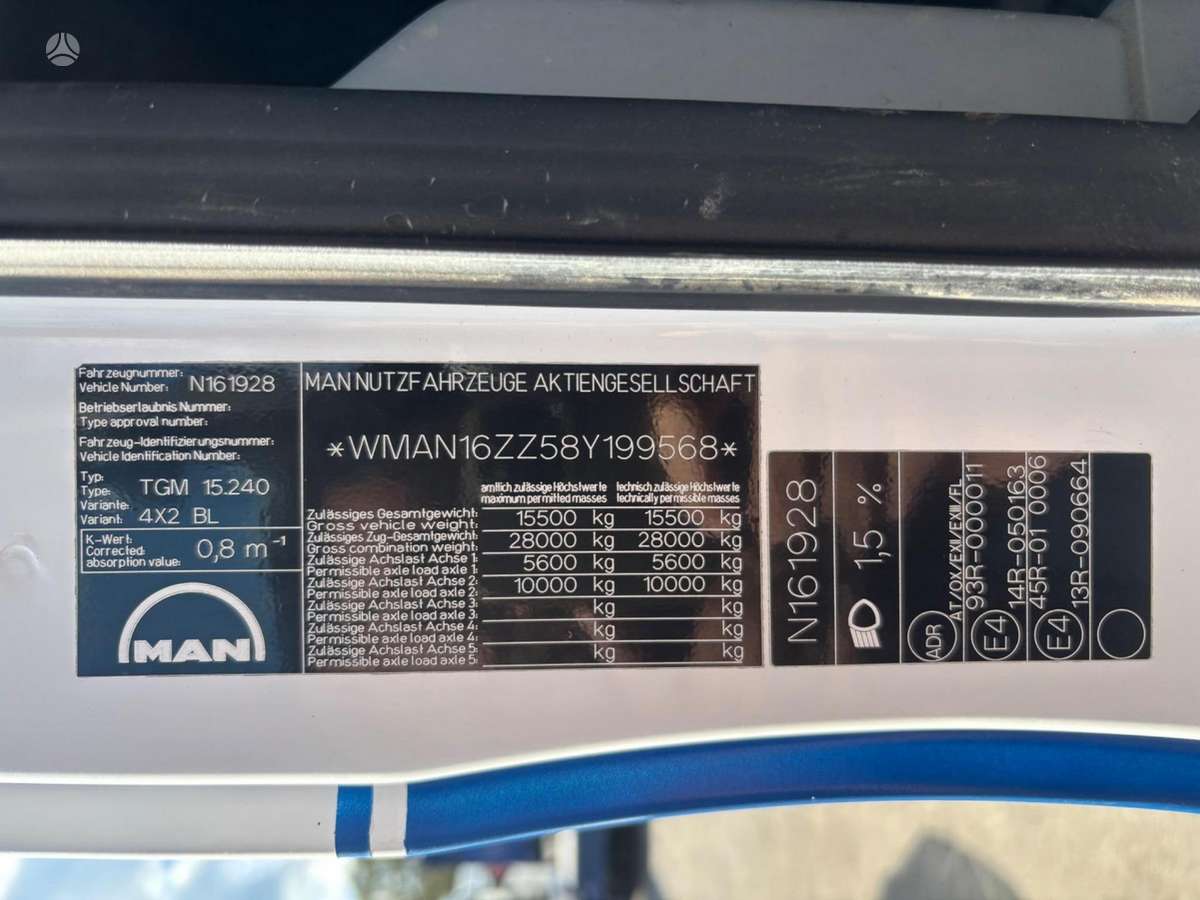 MAN TGM 15.240, автоцистерны