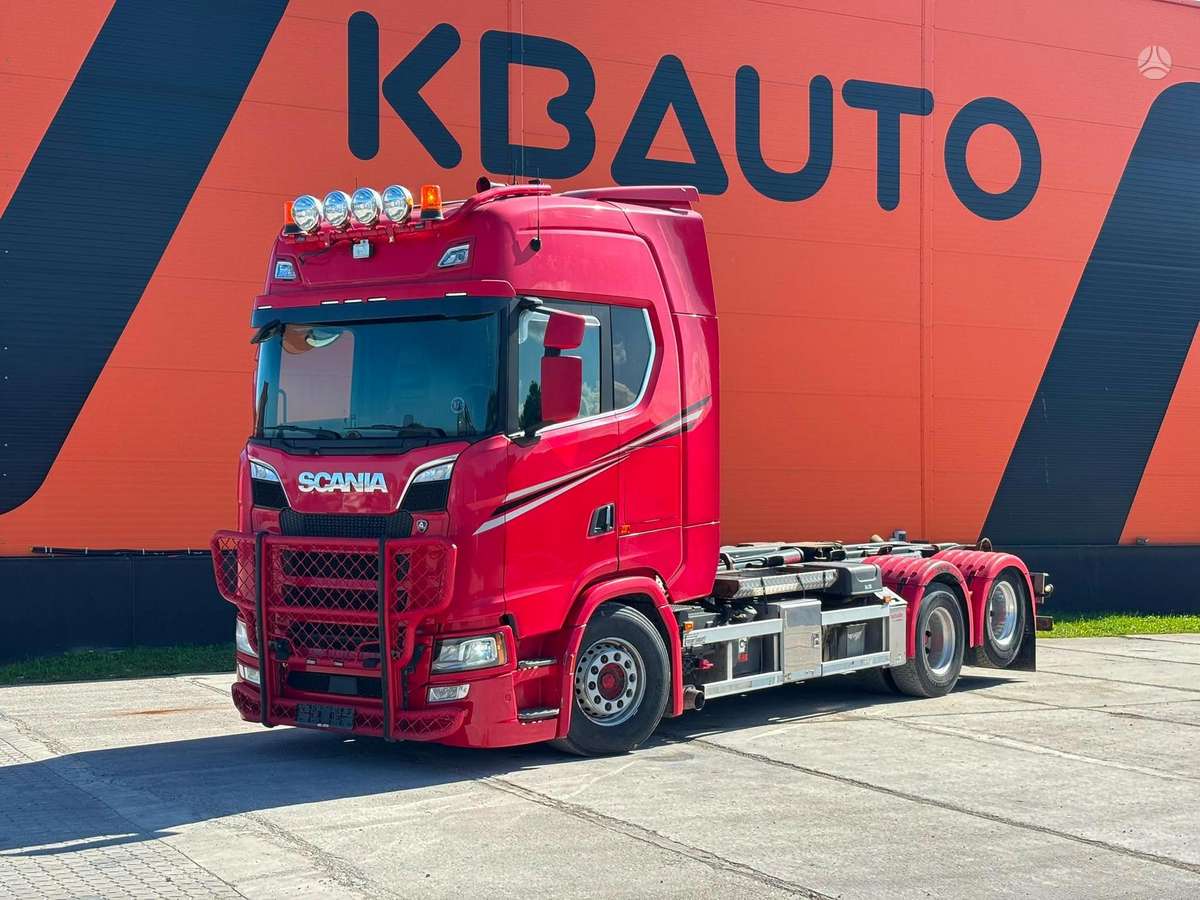 Scania S 730 6x2, самосвалы с прицепoм