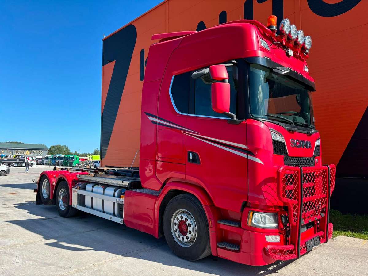 Scania S 730 6x2, самосвалы с прицепoм