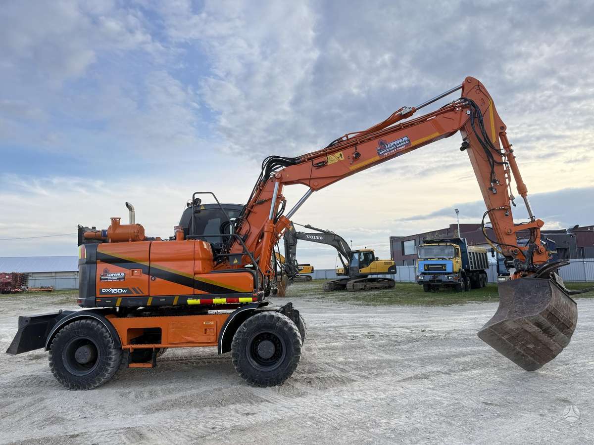 Doosan DX 160 W , ROTO + GRAPPLE, excavator