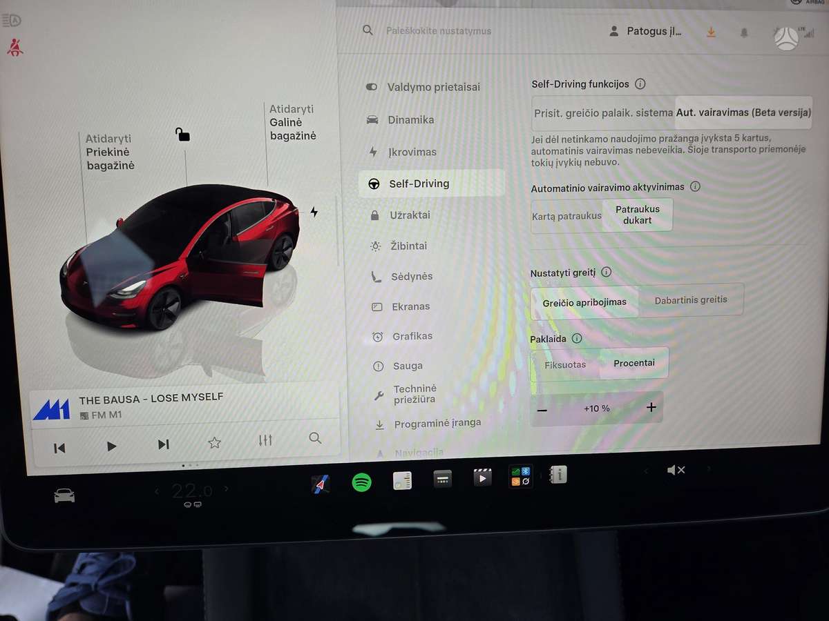 Tesla Model 3, 60 kWh, sedanas