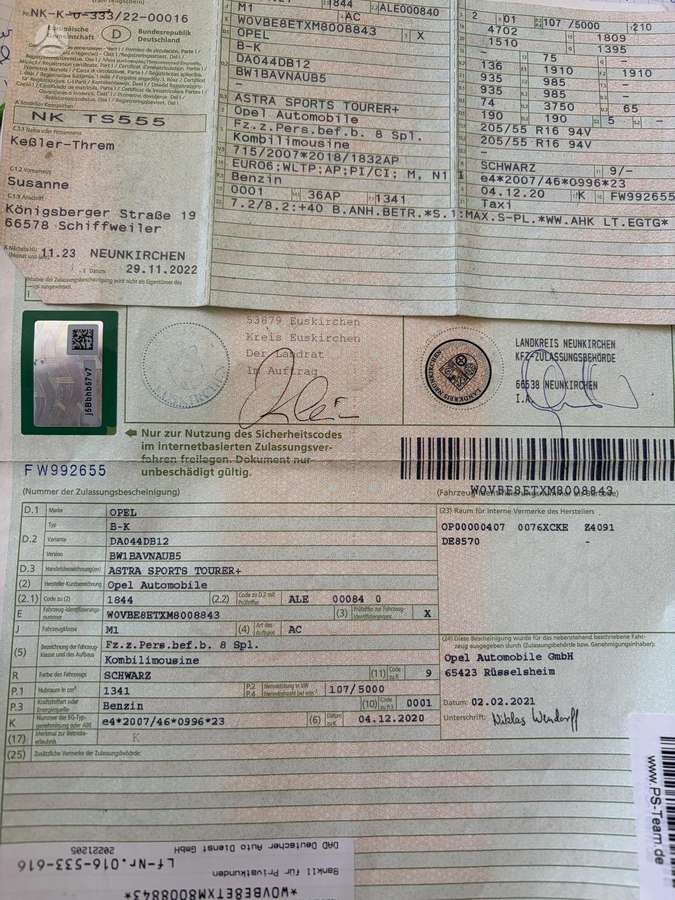 Opel Astra, 1.3 l., Универсал