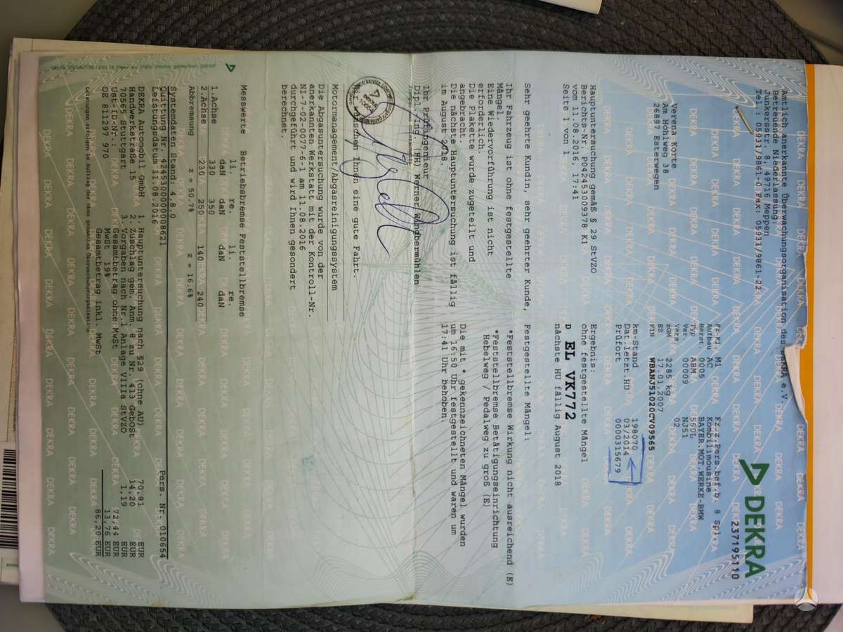 BMW 525, 2.5 l., universalas