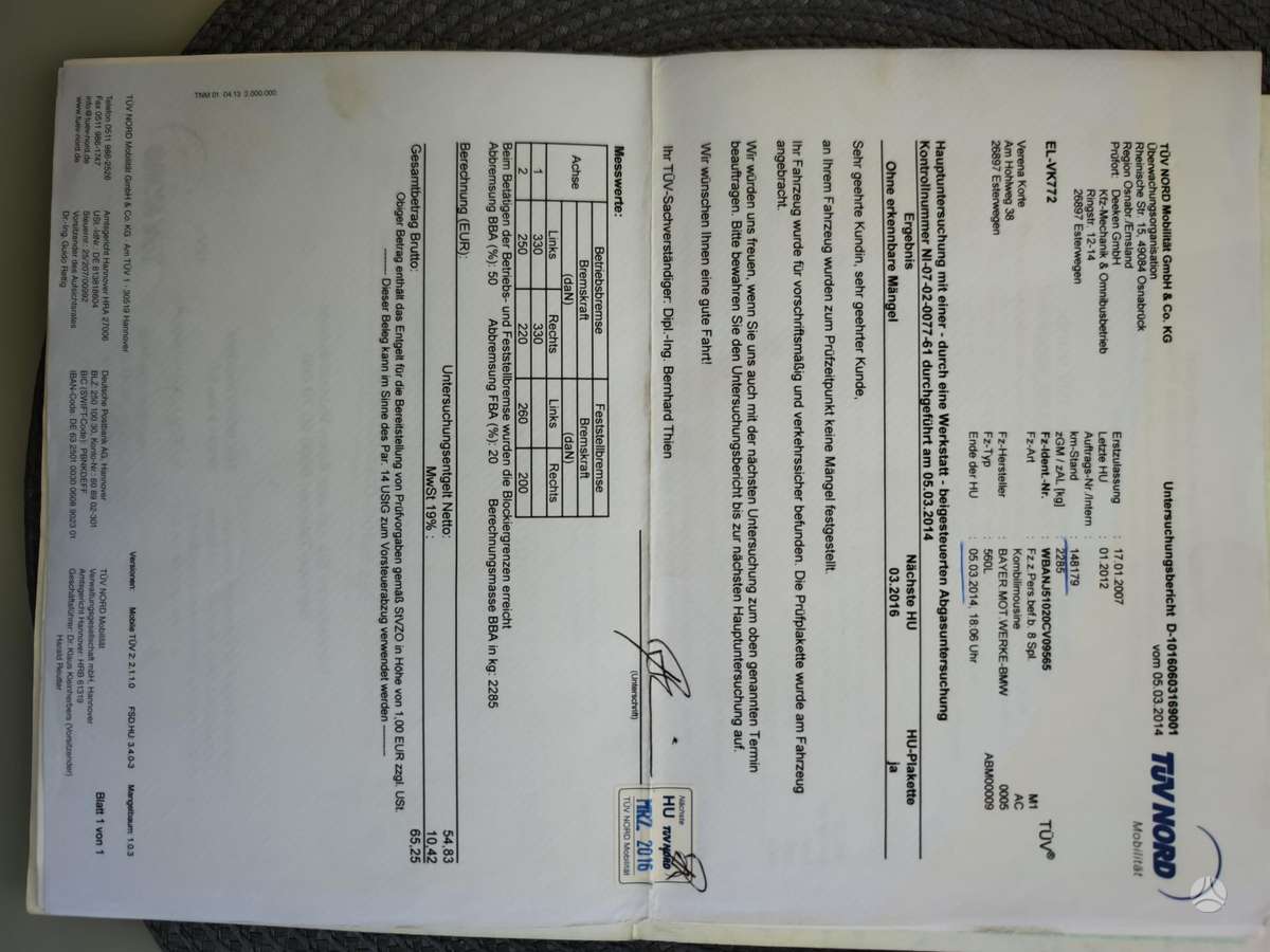 BMW 525, 2.5 l., universalas