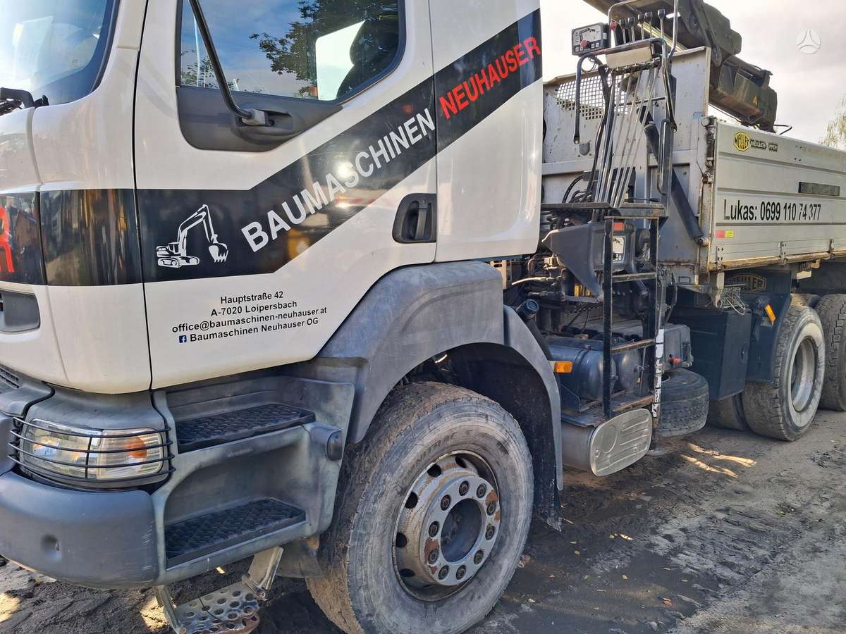 Renault 370.260, dumpers with crane