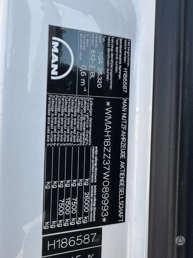 MAN TGA 26.320, refrigerated trucks