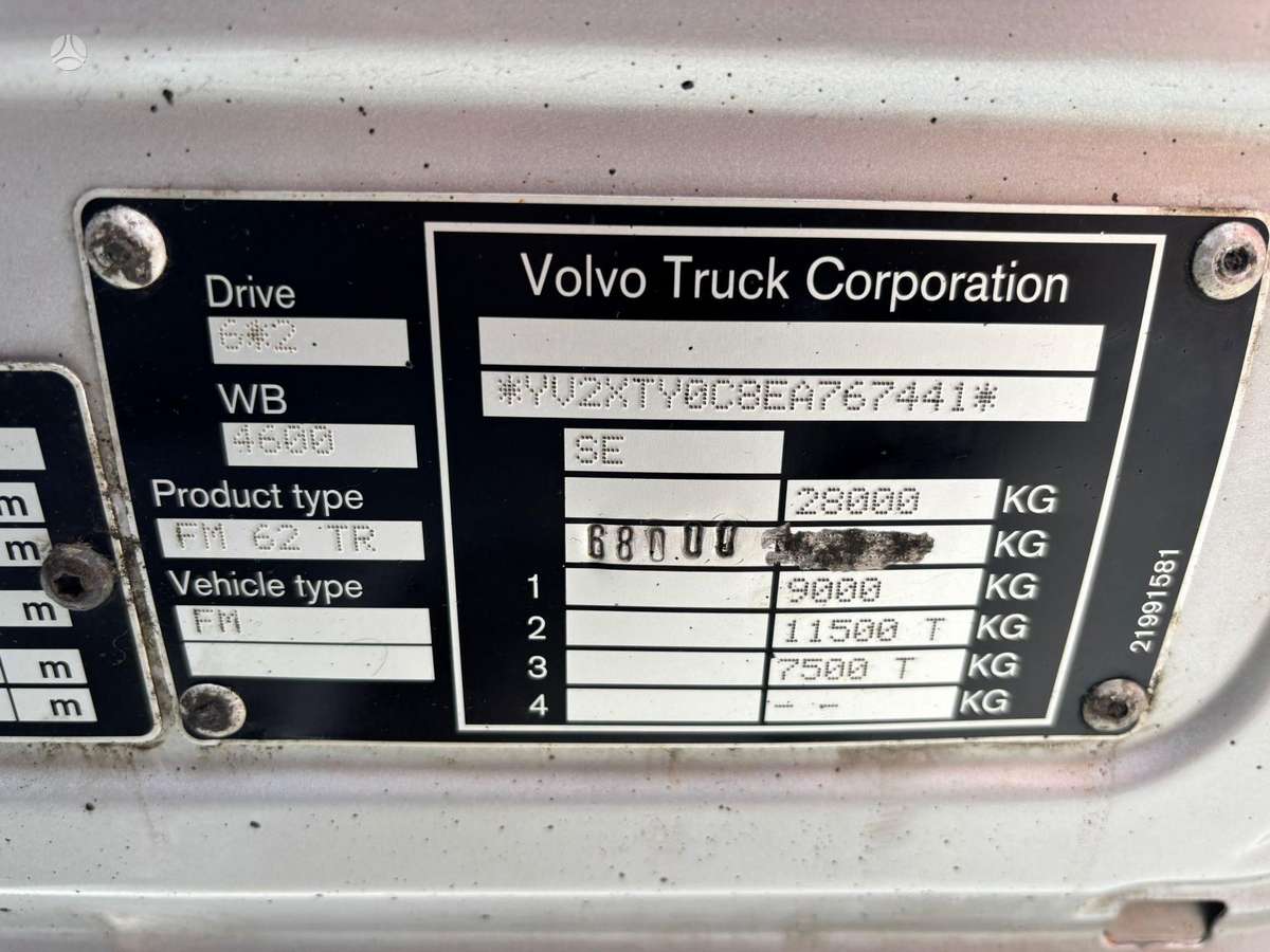 Volvo FM 460 6x2, hooklift trucks