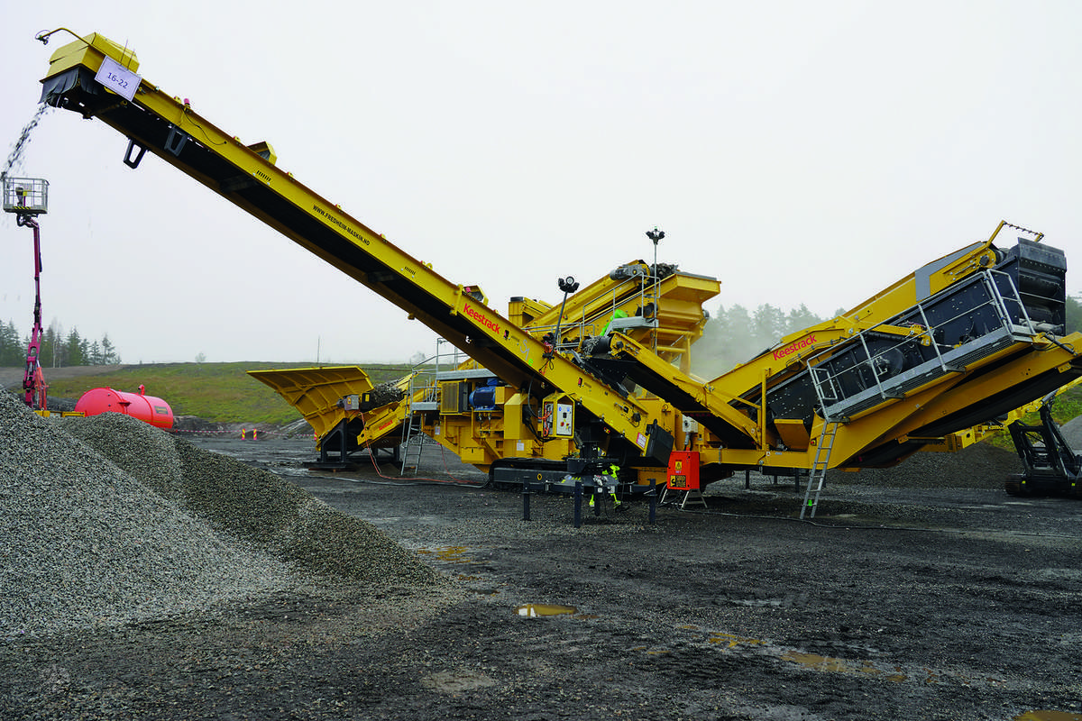 Keestrack S1e radialinis konvejeris, screening
