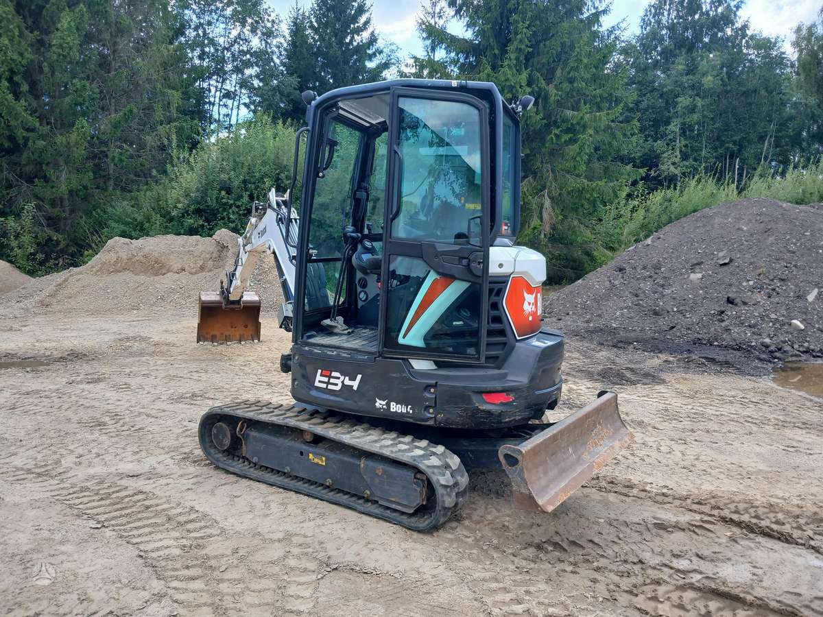 Bobcat E34, mini ekskavatoriai